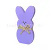 Atacado Enfeites de Coelho de Páscoa de Madeira Coelhos Coloridos Festa DIY Artesanato para Decoração de Mesa Espessos