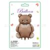 Belo cartão único embalagem forma fosca bolo arco arco-íris urso filme de alumínio balão decoração do partido