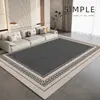 Alfombra sencilla transfronteriza de Amazon para sala de estar, alfombra resistente a la suciedad y al desgaste, alfombra y tapete de área grande de cobertura total para dormitorio, disponible para dropshipping