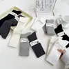 Calcetines de becerro para otoño e invierno, medias para niños, calcetines hasta la rodilla JK, calcetines de algodón adelgazantes verticales, calcetines de felpa negros y blancos para usar en exteriores
