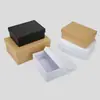 Caja de Regalo al por Mayor cielo y tierra tapa superior e inferior en stock caja de papel rígido en blanco al por mayor impresión de LOGOTIPO caja cuadrada de embalaje para regalo