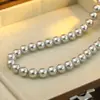 Collar de Perlas Grises de Dadi Stream, Modelo 616, Mismo Estilo que la Cadena de Suéter de Ni Ni, Cadena Clavicular Ajustable