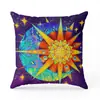 Funda de Almohada Cuadrada Mandala Tótem para Dormitorio Sala de Estar Respaldo de Sofá Funda para Almohada de Siesta (Núcleo No Incluido)