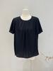Camiseta de Seda Feminina 2026 Primavera/Verão Novo Estilo Seda Pura Cor Sólida Blusa para o Trabalho Manga Curta Caimento Fluido Slim Fit