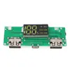 Placa Carregadora Boost de Bateria de Lítio 18650 DIY com Display Digital e Saída USB Dupla, Módulo Power Bank, Fonte de Alimentação Móvel
