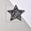 Fabricante Atacado Lantejoulas Brilhantes Estrela de Cinco Pontas Imagem Quente Patch de Diamante Quente DIY Decoração de Roupas Acessórios para Chapéus Material de Decoração