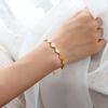 Pulsera de Moda Personalizada Estilo Coreano Simple Cara Sonriente Joyería Material Acero Titanio Estudiante Femenina Pulsera Estilo Frío Femenino