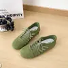 Zapatos Casuales Transpirables Retro Calados para Mujer, Nueva Moda Verano 2026, Elegantes de Punta Redonda, Zapatos Ligeros y Cómodos con Cordones