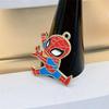 [Spider-Man] Aleación de aceite goteando accesorios de dibujos animados de bricolaje Marvel película periférico regalo coche colgante llavero colgante