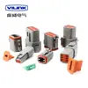 Conector Automotivo à Prova d'Água Deutsch/Dt06-2S Dt04-2P Chicote Fio Plugue Macho e Fêmea