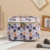 Bolsa de Cosméticos Creativa de Gama Alta Moda Portátil Impermeable Bolsa de Lavado Gran Capacidad Bolsa de Almacenamiento de Cosméticos Bolso de Mano de PU