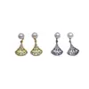 Pendientes de Perlas de Agua Dulce Naturales Estilo Seiko Zhuji, Falda de Baile Clásica de Moda con Corte de Concha Marina, Pendientes de Perla Inteligentes