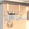 Cesta de pendurar lateral para guarda-roupa de dormitório, itens essenciais para dormitório, prateleira de cabeceira sem furar para beliche inferior, estante estudantil de várias camadas