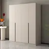 Armario para uso doméstico en el dormitorio, armario principal estilo crema italiano, armario de almacenamiento simple para apartamentos de alquiler, armario de almacenamiento de lujo ligero de tamaño pequeño
