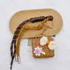 Cartera de Cuero Original para Monedas Bolsa para Auriculares Bluetooth Colgante Serie Miu Llavero Bolsa Pequeña de Regalo de Gama Alta