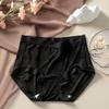 Ropa Interior de Encaje Transpirable Sin Costuras Seda de Hielo Talla Grande Estampada Verano Delgada 10A Antibacteriana Fondo de Seda de Morera Calzones de Entrepierna