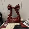 Bolsa de Axila de Laço Rebite Trendy de Alta Qualidade para Mulheres 2025 Primavera e Verão Novo Estilo Bolsa de Ombro Fashion