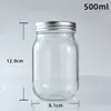 Tarro de Vidrio Sellado para Miel 500ml Tarro Mason Tarro para Conservas de Frutas Venta al por Mayor Transfronteriza Tarro Mason