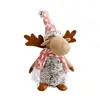 Muñeco dereno navideño de Amazon Adornos pequeños Muñeco tejido gris navideño Juguete dereno decorativo en stock