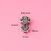 Plata Pura S999 Plata Dura 3D Chapada en Oro Carácter de Bendición Ruyi Pulsera de Mano Cuentas Espaciadoras Material DIY Hecho a Mano Accesorios para Tejer Pulseras