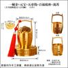 Cubo de Latón Dorado Directo de Fábrica con Lingotes de Oro y Lingotes de Oro para Riqueza y Tesoro, Adorno de Artesanía de Metal de Escritorio