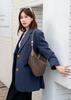Bolso de Media Luna de Piel de Vaca Mate, Bolso de Hombro para Mujer, Bolso Tipo Dumpling de Diseño de Nicho de Alta Gama, Bolso Cruzado de Gamuza y Terciopelo, Bolso Tote