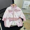 Conjunto de Ropa de Primavera y Otoño para Niña, Sudadera Cardigan Deportiva para Bebé Niña, Conjunto de Dos Piezas Estiloso de Dibujos Animados para el Trabajo