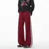 Colección Otoño 2026: Pantalones Largos de Mezcla de Algodón con Tres Rayas, Sin Sombra para Pared, Tallas M-5XL, HK261033-Especial P32