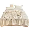 Manta de Verano de Gasa Arrugada 100% Algodón Grado Materno e Infantil Clase A Cubierta de Cama Bordada Estilo Manta de Verano Juego de Cuatro Piezas Manta de Verano para Aire Acondicionado