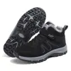 Sapatos de Algodão de Inverno para Idosos Homens, Antiderrapantes, Para Meia-Idade e Idosos, Quentes de Algodão Pelúcia, Sapatos de Pai, Versáteis Sapatos de Mãe, Sapatos de Neve Femininos