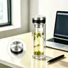 Copos de Presente Impressos Personalizados de Fábrica, Copos Publicitários, Copos de Vidro de Camada Dupla, Copos de Água de Vidro Borossilicato Alto, Copos de Chá, Copos com Logo Personalizado
