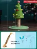 Árbol de Navidad Estructura para Trepar Gatos Cuerda de Sisal Natural Poste Rascador para Gatos Tabla Rascadora para Gatos Grande Resistente al Desgaste y a los Arañazos Juguete para Gatos