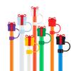 Série Explosiva de Natal Transfronteiriça Silicone Diversão Infantil Tampa com Canudo Tampa contra Poeira Tampa para Canudo de Copo Stanley