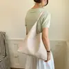 Bolso de Hombro Retro de Gran Capacidad para Mujer 2026 Nuevo Estilo Patrón Tejido Simple Bolso de Hombro de Moda Bolso Tote de Moda