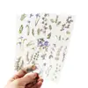 Pegatinas Vintage de Plantas y Flores de Moda Materiales Decorativos Impermeables de PVC para Diarios de Estudiantes Pegatinas Florales DIY