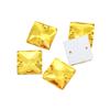 Cristal Super Brillante Cuadrado Doble Agujero Fondo Plano Diamante DIY Cristal Diamante Cosido a Mano Ropa Joyería para Boda Diamante