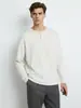 Camiseta básica de manga comprida, camiseta Henley de cor sólida, top casual simples de outono retrô masculino, camada interna