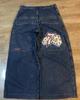 Comercio Electrónico Transfronterizo Jeans Sueltos Estampados Jnco para Hombre Harajuku Hip-Hop Y2K Casual de Pierna Ancha Jeans al por Mayor