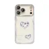Capa de celular tipo pulseira com coração de diamante, adequada para Apple 17 Pro Max, iPhone 15, um design estiloso e luxuoso, novidade de 2016, e um design simples para iPhone 14
