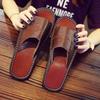 Sandalias y Pantuflas de Verano para Pareja para Interior para Hombre y Mujer Suela Blanda Silenciosas de Cuero para Piso de Madera Verano