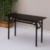 Mesa longa simples multifuncional para atividades de treinamento, mesa de escritório, mesa de café da manhã de feira, mesa dobrável sem instalação, escrivaninha