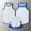 [Loja de fábrica FeelTime] Atacado americano- estilo de quatro pontos ombro estreito jersey colete uniforme da equipe de basquete infantil terno uniforme