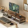 Soporte Elevador de Monitor para Computadora de Escritorio Base de Pantalla Soporte Bandeja para Teclado Elevación Engrosamiento