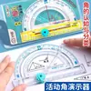 Juego Multifuncional de Transportador y Escuadra Regla Demostrador Matemáticas Primer Segundo Cuarto Grado Ángulo Recto Ángulo Obtuso Ángulo Agudo Demostración Ayuda Didáctica