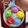 Bolsa de almacenamiento redonda de PVC de 14 cm, bolsa transparente a prueba de polvo para exhibir muñecos de algodón para paseos de bebés, cajas ciegas, directo del fabricante