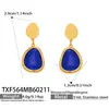 Set de Aretes, Collar y Pulsera de Piedra Ojo de Gato con Forma de Lágrima Facetada, Estilo Minimalista de Lujo Ligero Europeo y Americano, con Accesorios de Cadena de Acero Inoxidable