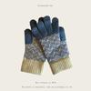 Nuevos guantes de pantalla táctil para mujer, invierno, tejidos, forro polar, jacquard, para parejas, cálidos, moda, fabricantes de guantes de invierno