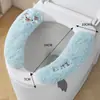 [Armazém Relâmpago] Almofada Grossa de Desenho Animado para Assento de Vaso Sanitário, Adesivo Quente para Vaso Sanitário, Universal para Banheiro Vaso Sanitário Atacado