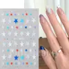 Belleza Completa Transfronteriza Nuevas Pegatinas para Uñas Dulces Rayas Dopamina Estrellas de Cinco Puntas Pegatinas para Uñas de Estrella de Cinco Puntas