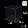 Caja Transparente de PVC Caja Plegable de Plástico Caja de Regalo Cuadrada Hecha a Mano con Tapa Caja de Plástico Set de Mascotas Plano Cuadrado Largo